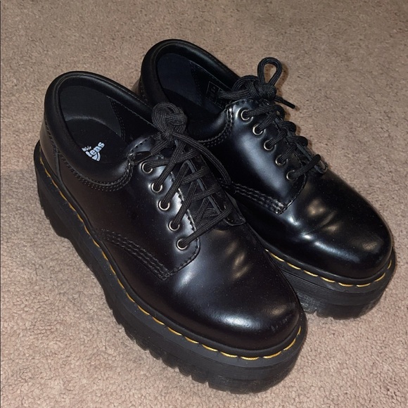 dr martens / doc martens platform 1461 smooth leather shoes - Picture 1 of 3
